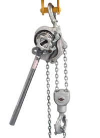 鋁合金手扳葫蘆搭配電動旋轉(zhuǎn)器省時又省力